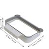 2PCS Stylish Plastic Garbage Bag Holder 7.28in×4.72in×1.38in Grey Hanging Trash Can Trash Bag Holder For Kitchen