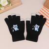 K Pop Demon Hunters Girls Gloves Woman Touch Screen Gloves Lady Winter Warm Cartoon Anime  Accessories Cute Gift