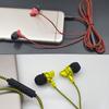 Fashion Cracked Print Wire Volume Control Universal Braided In-ear Earphones