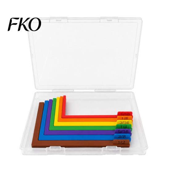 Corner Alignment Tool 7Pcs/Set Paper Crafting Rulers with Storage Case, Color-Coded L-Shaped Pastel Color Size Tabs, Layering Guide
