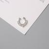 1 Stück Fake Piercing Nasenring für Damen Clip Septum Rock Hip Hoop Punk Kristall Körperschmuck Fake Piercing Nasenstecker