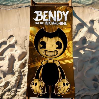 Game B-Bendy N the Ink Machine-S Towel Sports Quick Dry Travel Camping Gear Sandproof Soft Light Large Beach Towel