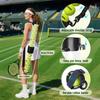 Hikeen Durable Tennis Ball Pickup Tube with 12 Balls and Shoulder Strap Quick Storage Tennis Accessory Collector