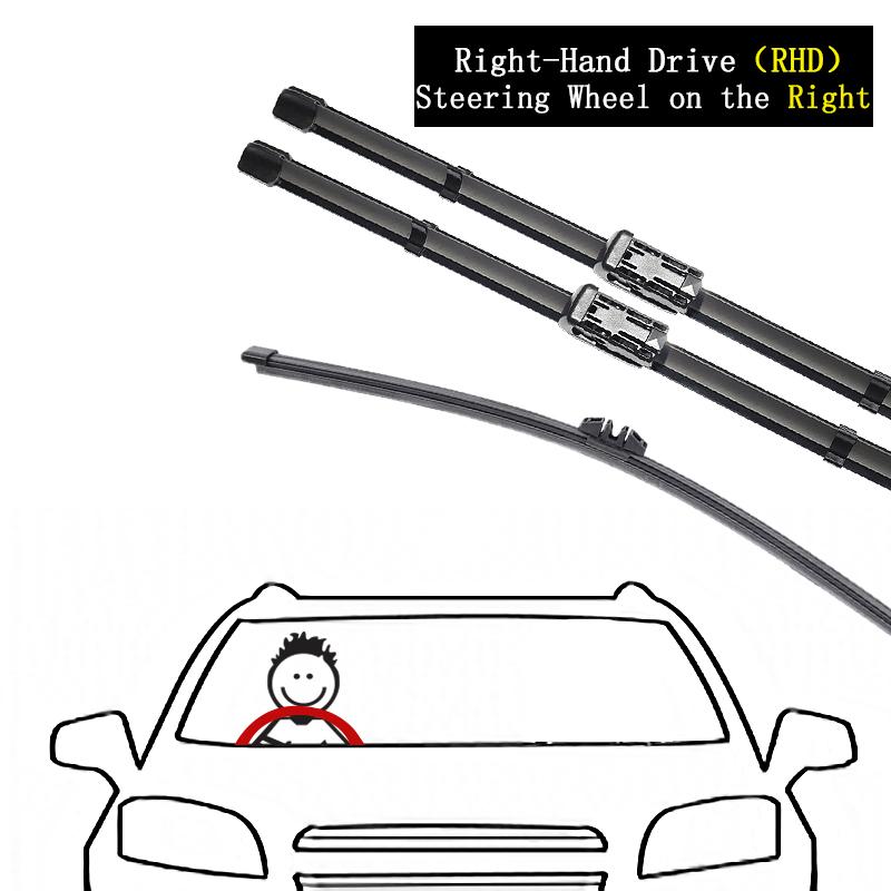 For MG HS MGHS EHS PHEV AS23 2018    2022 2023 Front Rear Wiper Blade Brushes Cleaning Windows Windshield