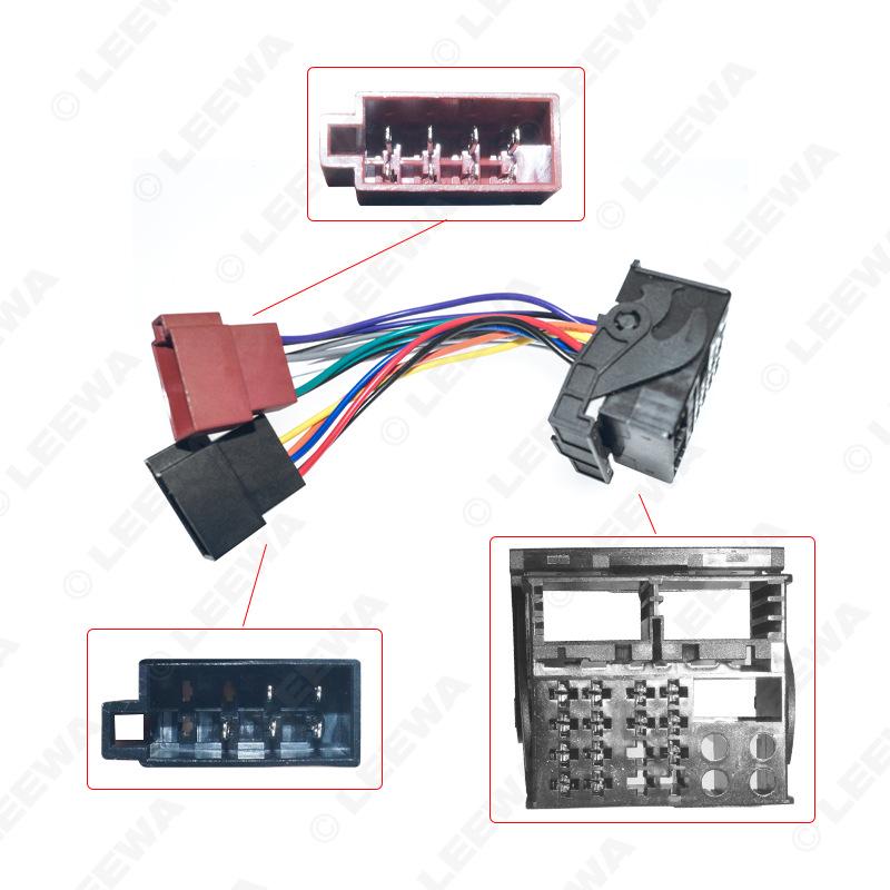 

Аудиоадаптер Ford 2003+: ISO Двойной штекер, Силовой провод для динамика для модификации LEEWA Adapter