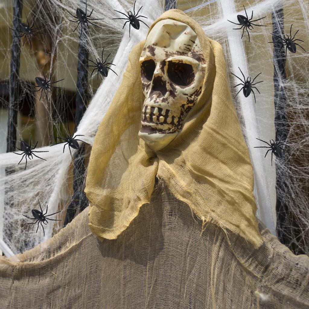 Pack Of 10 Realistic Plastic Halloween Spider Decorations Halloween Party Supplies For Home Office Party Scary Props