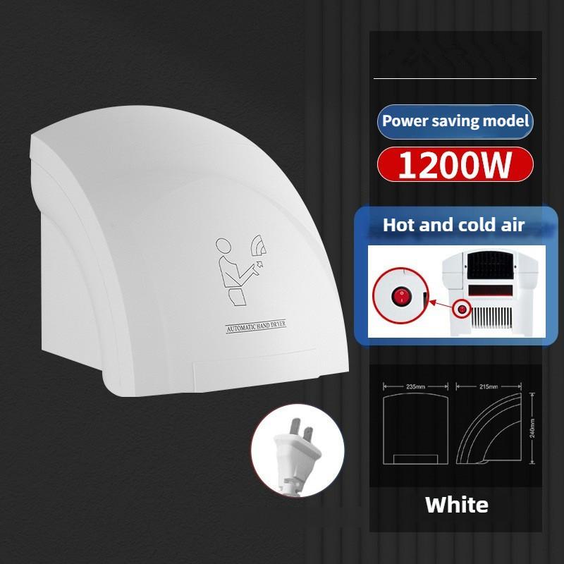 

Настенная автоматическая индукционная высокоскоростная сушилка для ванной комнаты отеля Сушилка для рук с постоянной температурой Оборудование для сушилки для рук