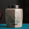 Octagonal Ceramic Tea Caddy