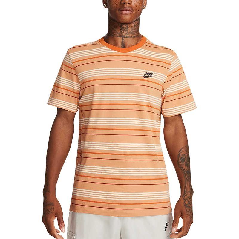 Nike Sportswear Club T-Shirt  Orange White  Men s FD1359-225 L