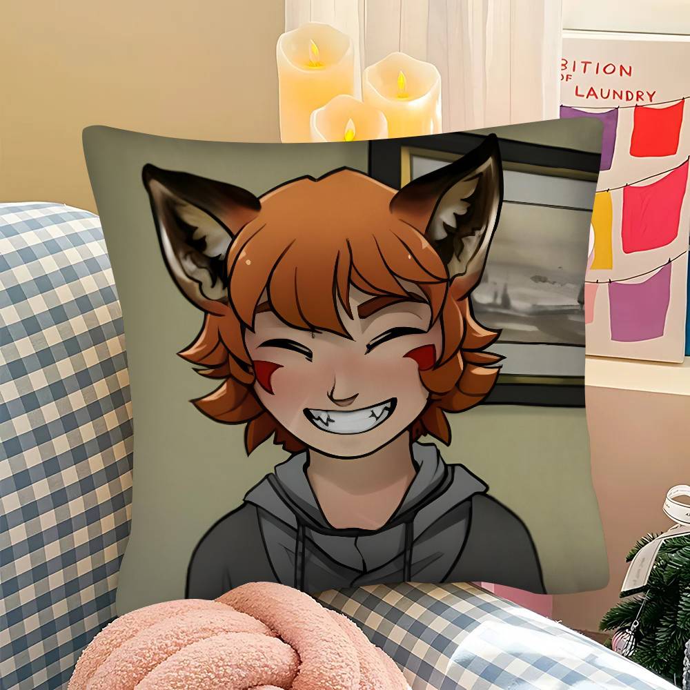 pc BBoyfriend To Death Anime Pillow Case Fashion Square Pillowcase Bedroom Sofa Room Ins Decoration Leisure