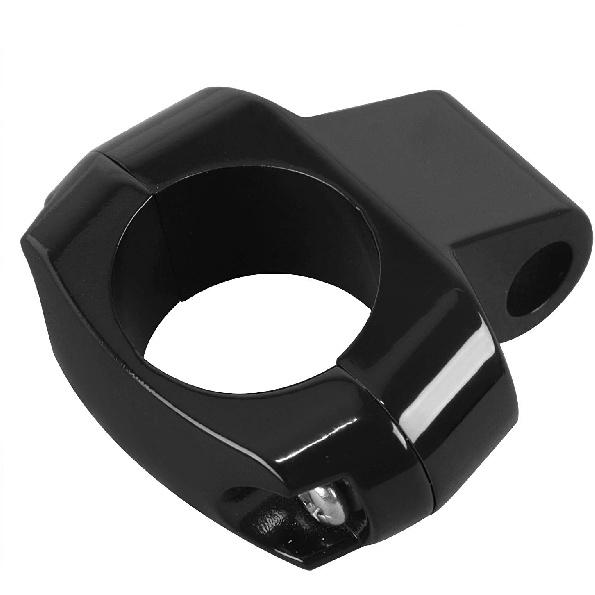 Motorcycle 1" Black Handlebar Universal Mirror Mount Holder Clamp Adaptor for Harley Touring Electra Road Street Glide Dyna