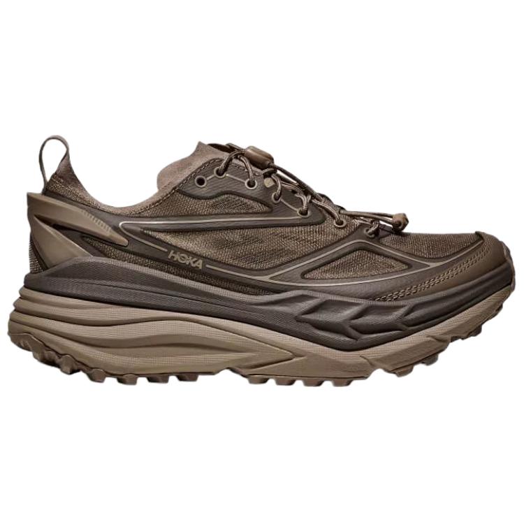 HOKA One One Stinson One7 Trail Running Shoes Men's Brown 1168931-LTS