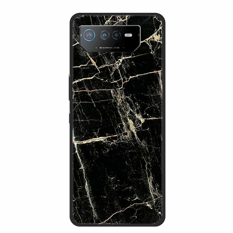 Phone Case For Asus ROG Phone 6D Ultimate Back Cover Case Black TPU Silicone Soft Coque For Asus ROG Phone 6 Pro Case Phone6 Pro