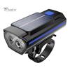 Universal Bike Front Light with Horn Multi-Functional Solar-Powered High Brightness Long-Range Illumination Bicycle Light