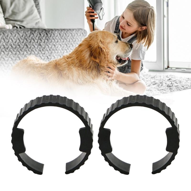 2Pcs Pet Grooming Dryer Connector Pipe Joint Clamp Dryer Hose Spare Rings Quick Connect Tube Clips for Pet Hair Dryer