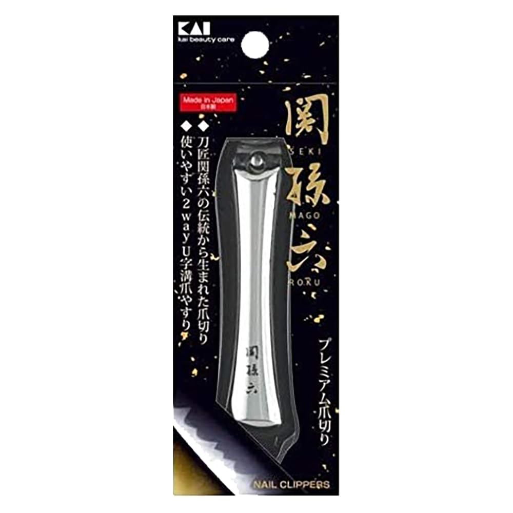 Kai Corporation HC3502 Seki Magoroku Nail Clippers Type Hand and Premium Size 102 Medium 102, Unisex, Foot, Quality, Basic, (Single Item),