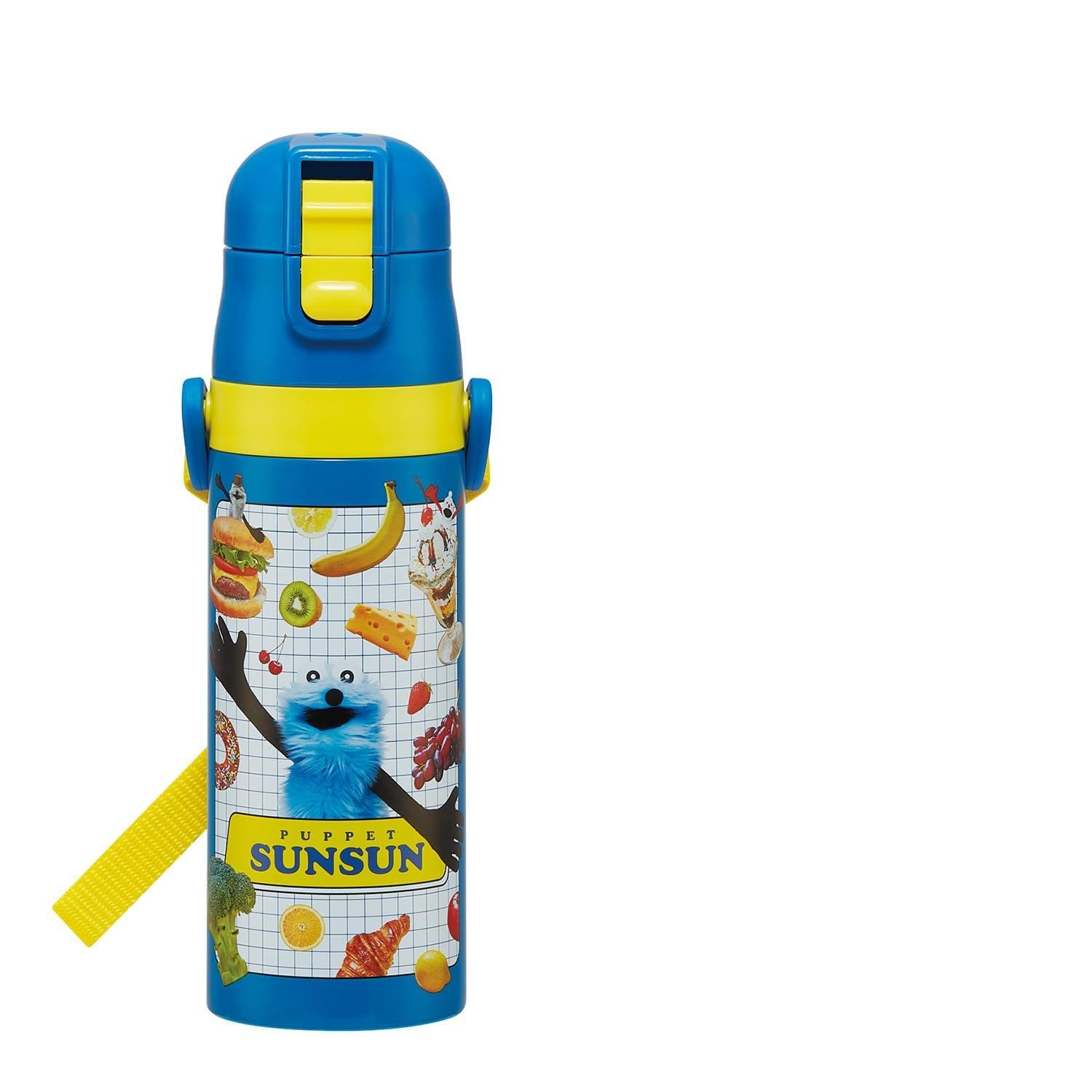 

Бутылка для воды Sunsun Skater Water Direct Puppet для мальчиков и девочек, спортивная, из нержавеющей стали, 470 мл, для питья, с дизайном, термоизолированная, стальная