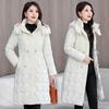 Down Padded Jacket Women's Jacket Winter Long Padded Jacket New Medium Slim Padded Jacket Jacket Thick