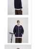 Spring Retro Color Block Raglan Sleeve Casual Jacket with Stand Collar