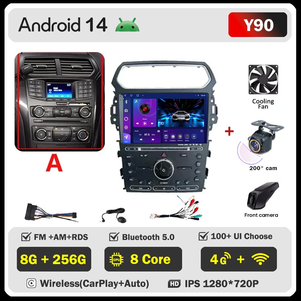 For Ford Explorer 5 2011 - 2019  Car Radio Player Car Carplay Screen Autoradio Mirror Link Car Intelligent Systems Touch Screen