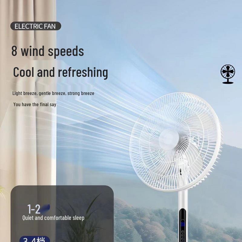 Xianke Ultra-Quiet Floor-Standing Fan with Remote Control for Home, Office, and Dormitory