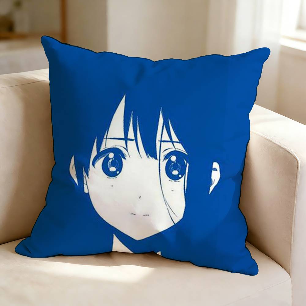 T-Tamako Market Anime K-Kitashirakawa Tamako Pillow Case Square Double-Sided Sofa Cushion Cover Bedroom Bedside Pillow