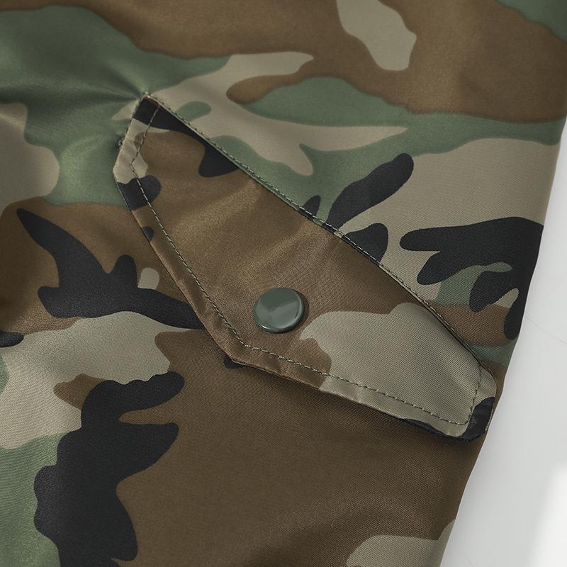 Men's Camouflage MA-1 Flight Jacket, Large Size, Spring/Autumn 2025