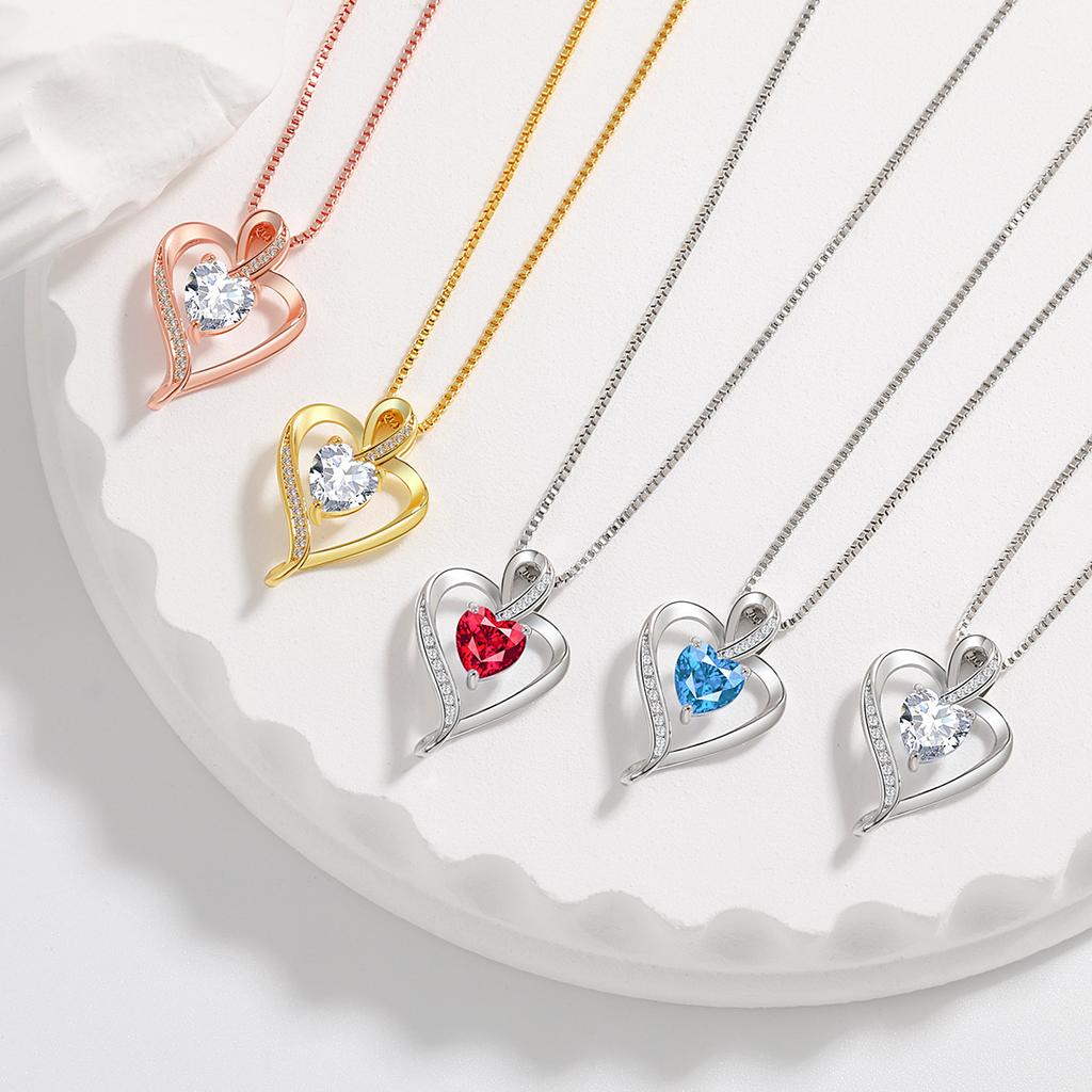 Heart Pendant Necklace Premium Mother'S Day Gift Unlimited Love Constellation Stone Love Necklace Premium Durable