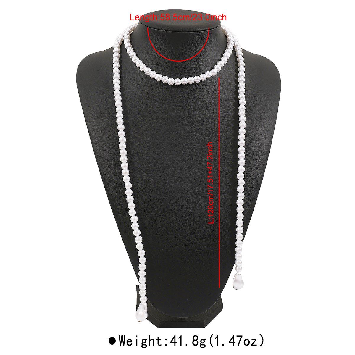 

Высококачественное простое многослойное ожерелье в французском стиле, с фееричным темпераментом, универсальное жемчужное ожерелье на ключицу