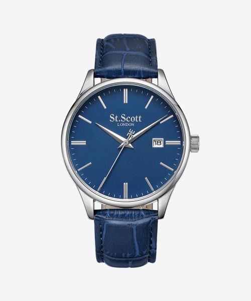 

[ST.SCOTT LONDON] ST.SCOTT LONDON Simple Line Date Leather Watch ST7109L-SLL ST7109L-SLL
