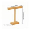 SingleTier Jewelry Stand with Display Rod SpaceSaving Wooden Stable