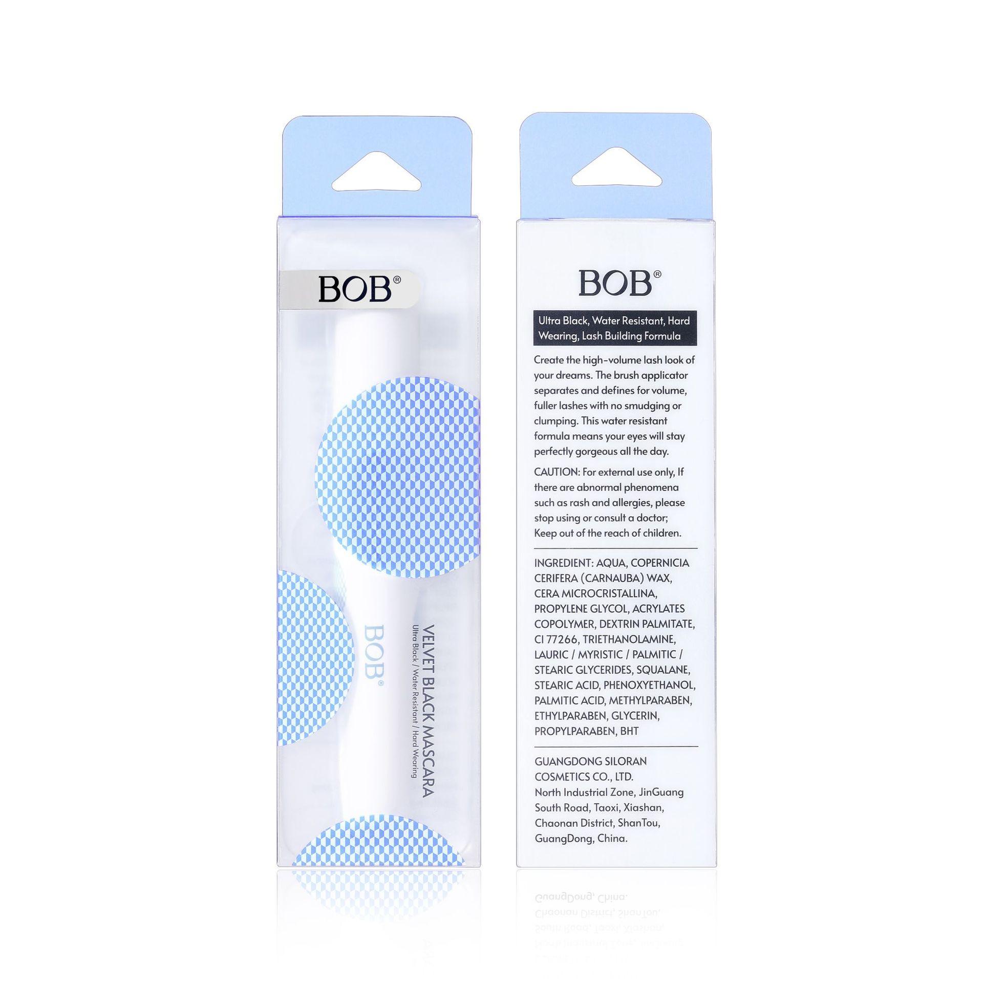 BOB fleece black dense mascara waterproof, non-smudging, non-makeup-removing, slender and curly, long-lasting setting primer 1