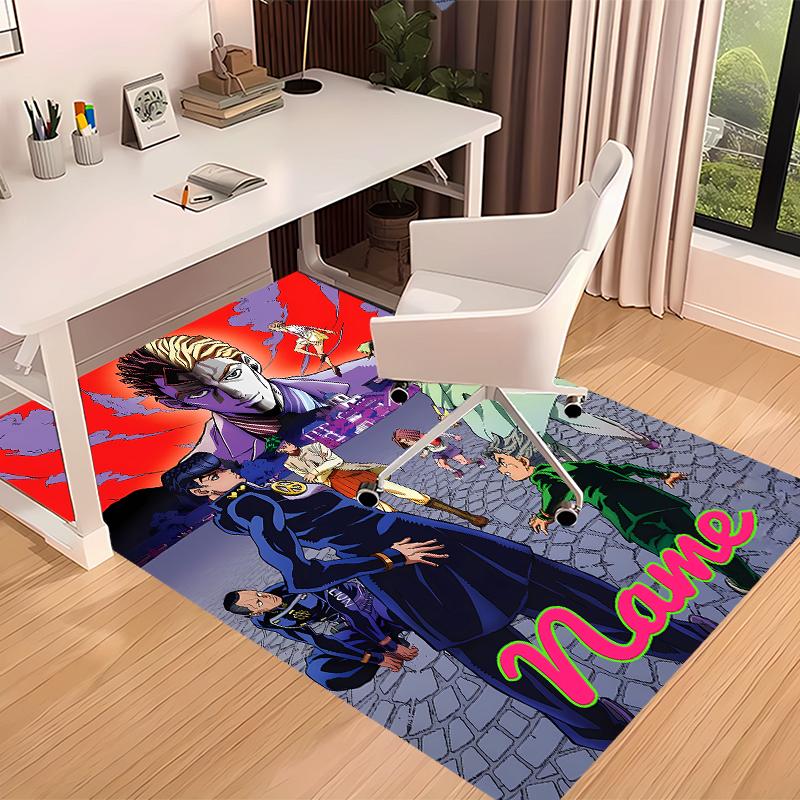 Custom Personalization JoJo's Bizarre Adventure Print Area Rug - Soft, Washable Non-Slip Indoor Mat,Living Room,Home&Office Decorative Rug