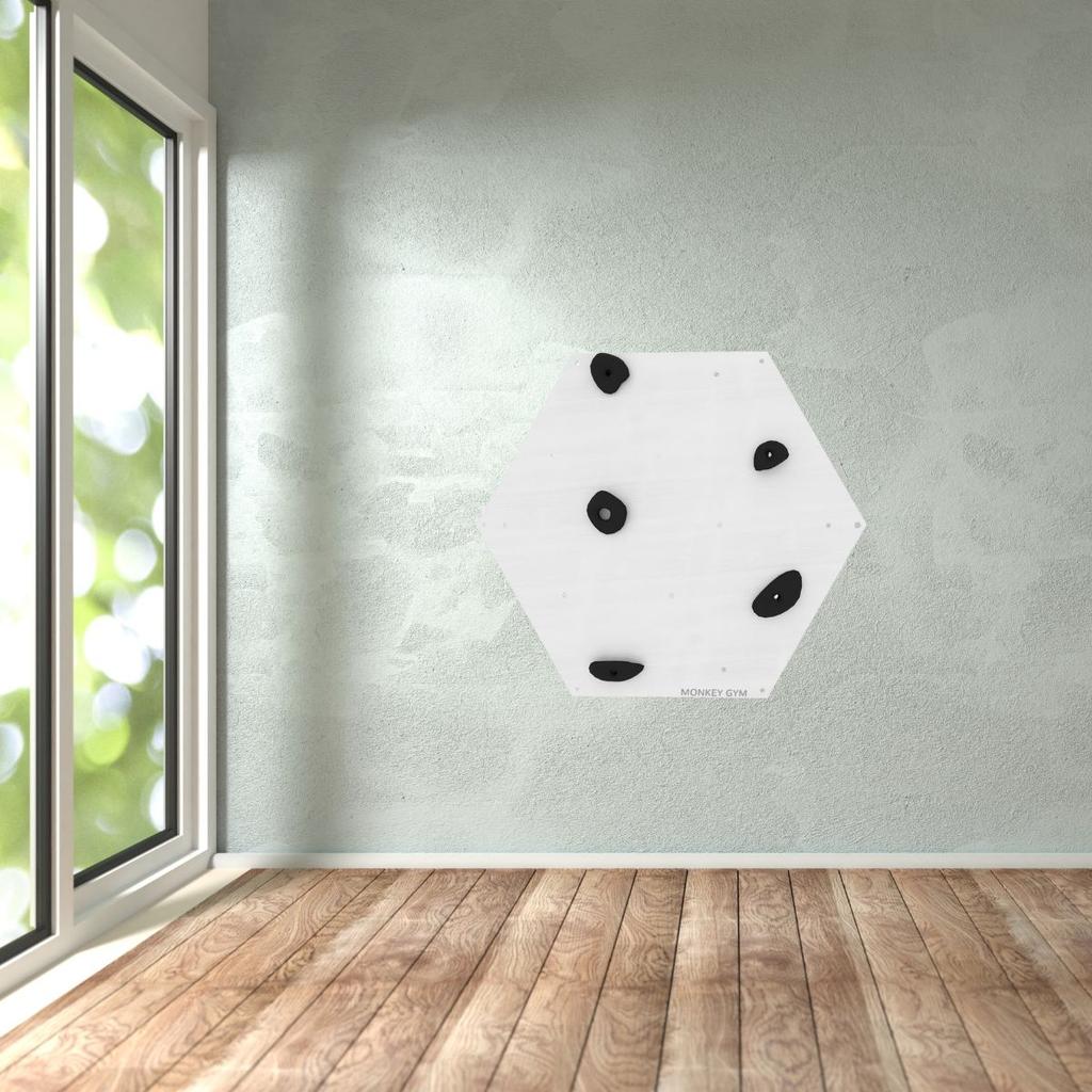 Climbing Wall Cube 1 White - Grasps Black