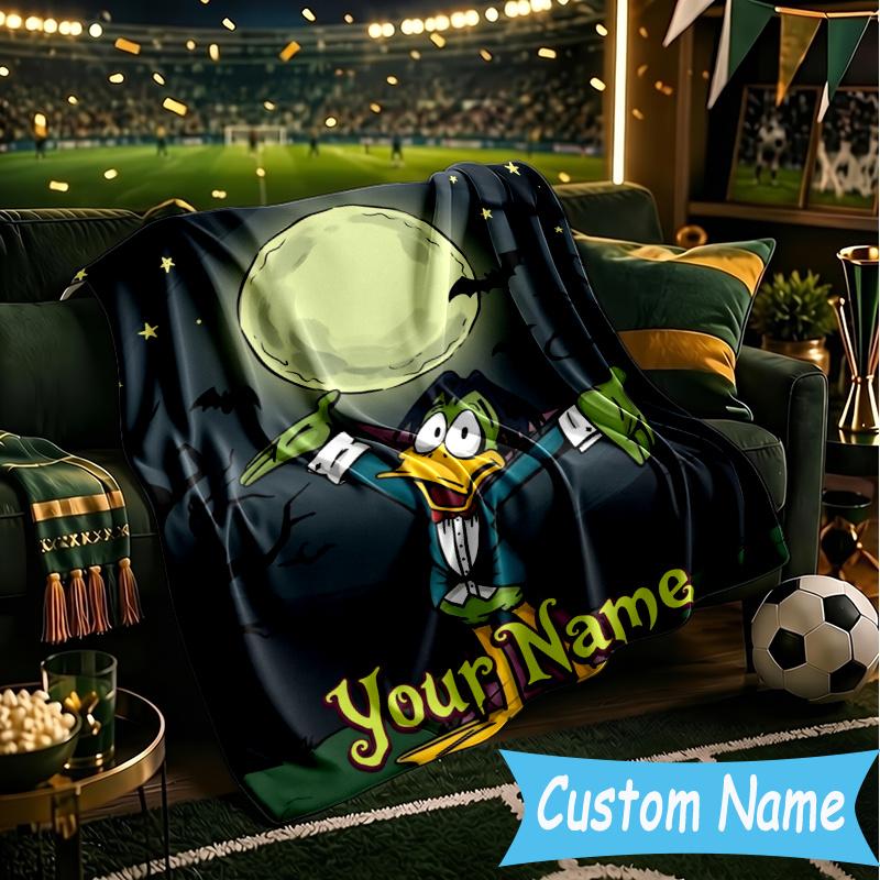 Custom Personalized Blanket Count Duckula Soft Throw Blanket, Suitable for Family and Friends, Sofa Blanket,Home Decor Christmas gift