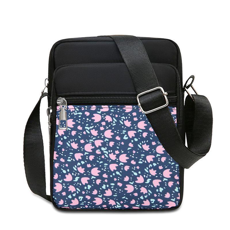 Women's Handbag Nylon Middle-aged and Elderly Single Shoulder Cloth Bag Crossbody Bag Doing Business Multi-layer Women's Bag