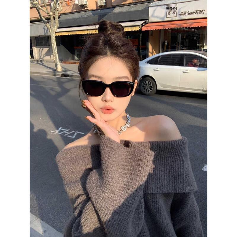 AIGE Retro Small Frame Cat Eye Polarized Sunglasses for Women