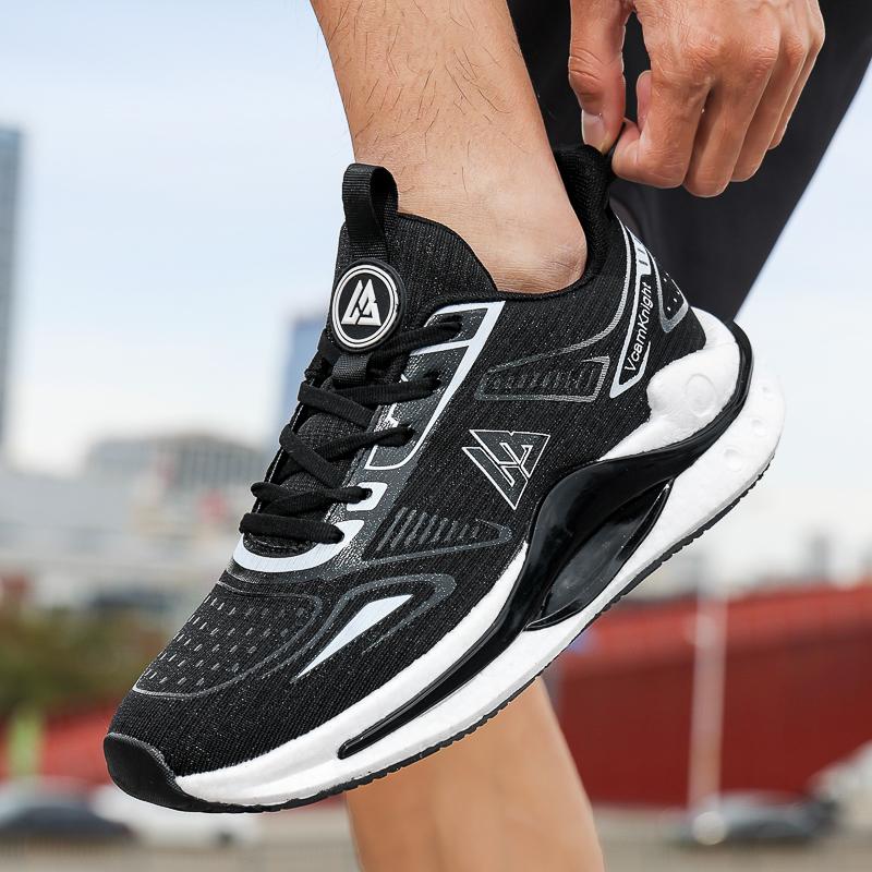 Men's Running Shoes Breathable Man Sports Sneakers Lace Up Comfort Casual Walking Shoes Athletic Training Footwear