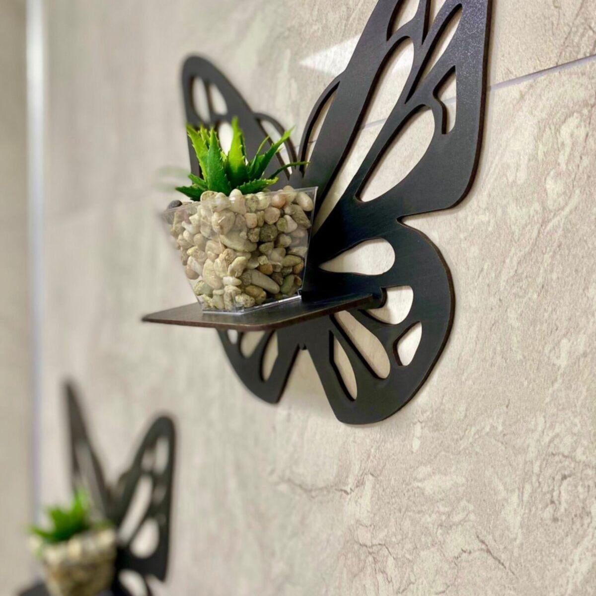 

3 шт. декоративная настенная полка с бабочкой и украшение для дома, кухни, спальни, гостиной, украшение и украшение