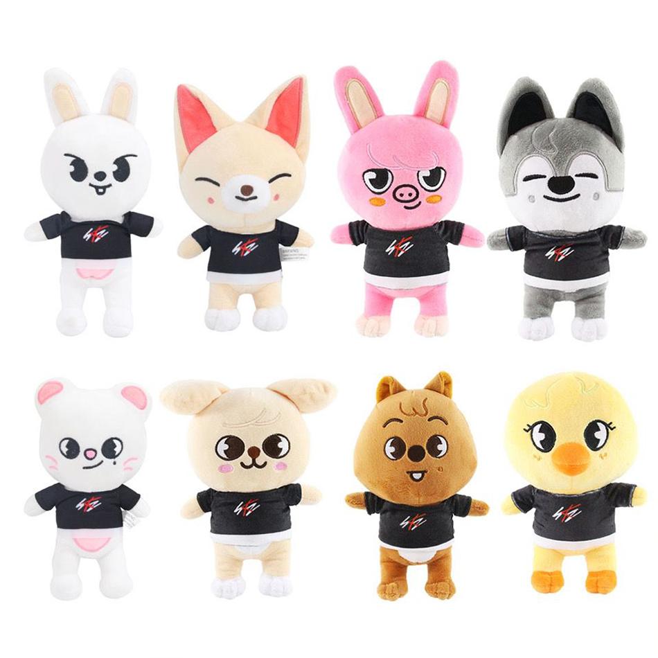 Skzoo Plush Toys Kawaii Stray Kid Plush Cartoon Stuffed Animal Plushies Doll Cute Companion For Room Decor Kids Adults Fans Gift