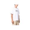Maison Kitsune FW23 Solid Color Letter Print Crew Neck Short Sleeve T-Shirt Men Tops White LM00115KJ0119-P100
