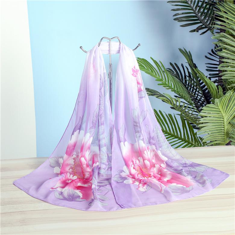 Magpie Spring Chiffon Scarf: Lightweight Ladies' Shawl, Perfect for Spring/Summer Sunscreen Wear