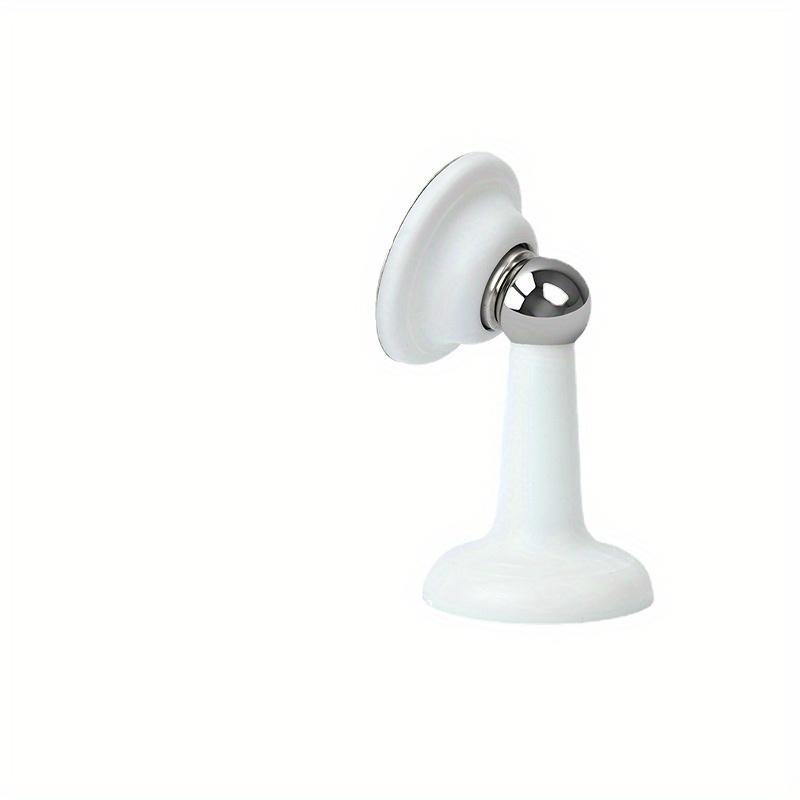 

1 шт., неперфорированный силиконовый фиксатор для защиты от столкновений с всасыванием грунта, бытовой дверной стопор, пробка для двери ванной комнаты белый