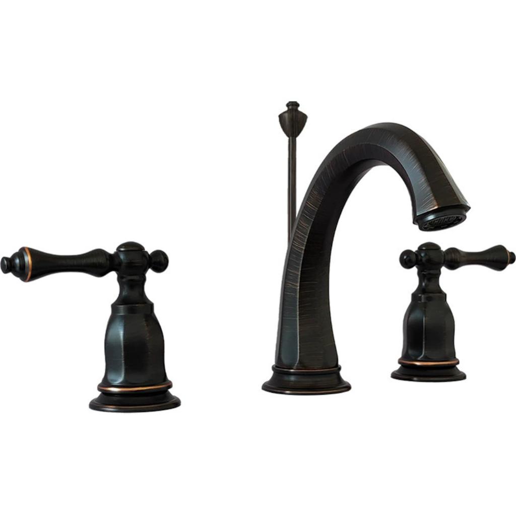 Gold Basin Faucet Brass Rose Gold Bathroom Faucet Widespread Bathroom Sink Faucets 3 Hole Double Handle Hot And Cold Water Tap