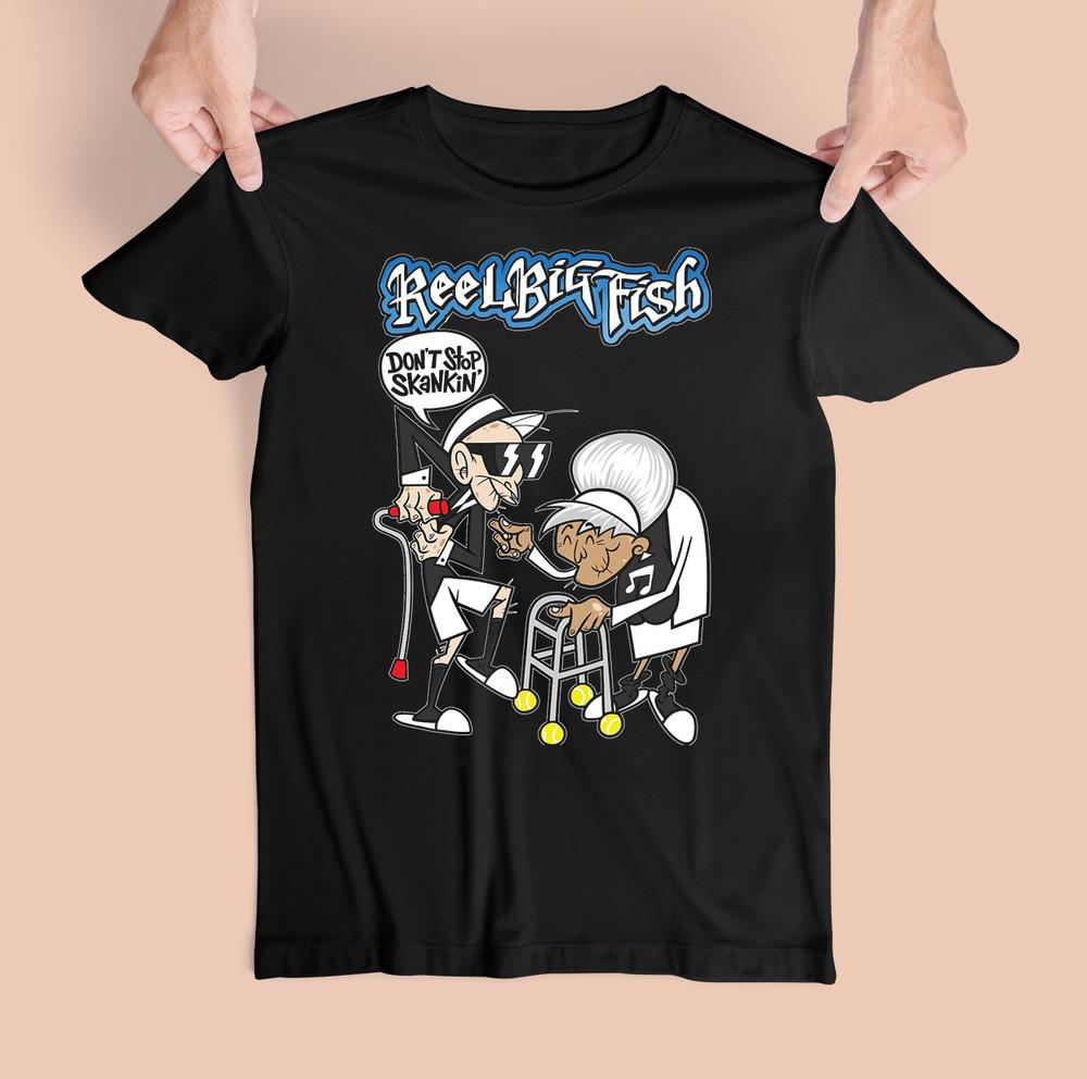 Reel Big Fish Band American Ska Punk Band Cotton Black T Shirt For Men KN077 Unisex T-Shirt XXL