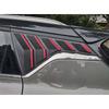 DinCh 2pcs Rear Triangular Window Decorative Shutters Louvers Spoiler Panel  For Geely Coolray Cool -