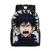 Megumi Fushiguro Backpack J-Jujutsus K-Kaisens College Backpacks Student Design Large School Bags Streetwear Rucksack