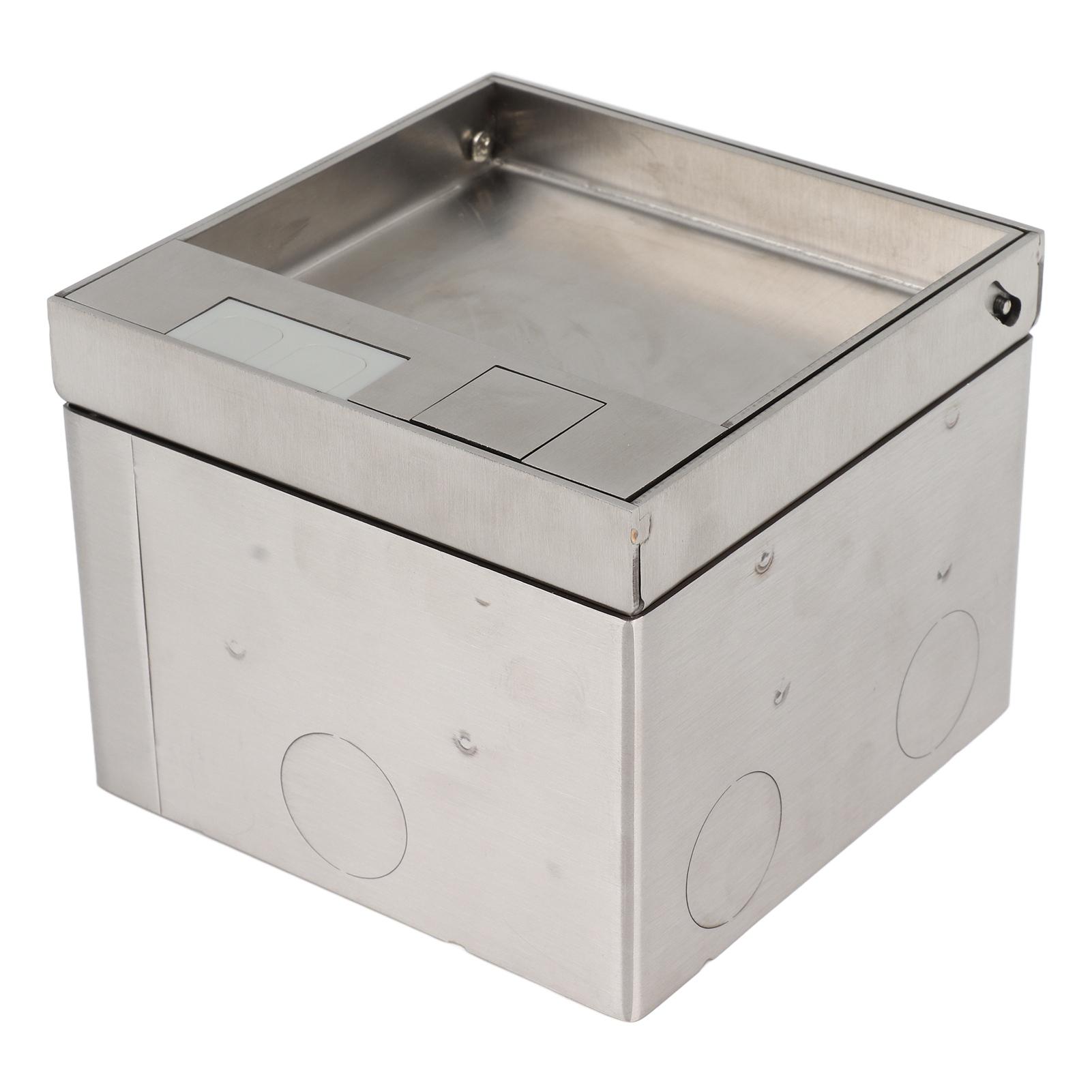 

Floor Power Socket Stainless Steel PC Stylish Waterproof Recessed Outlet білий