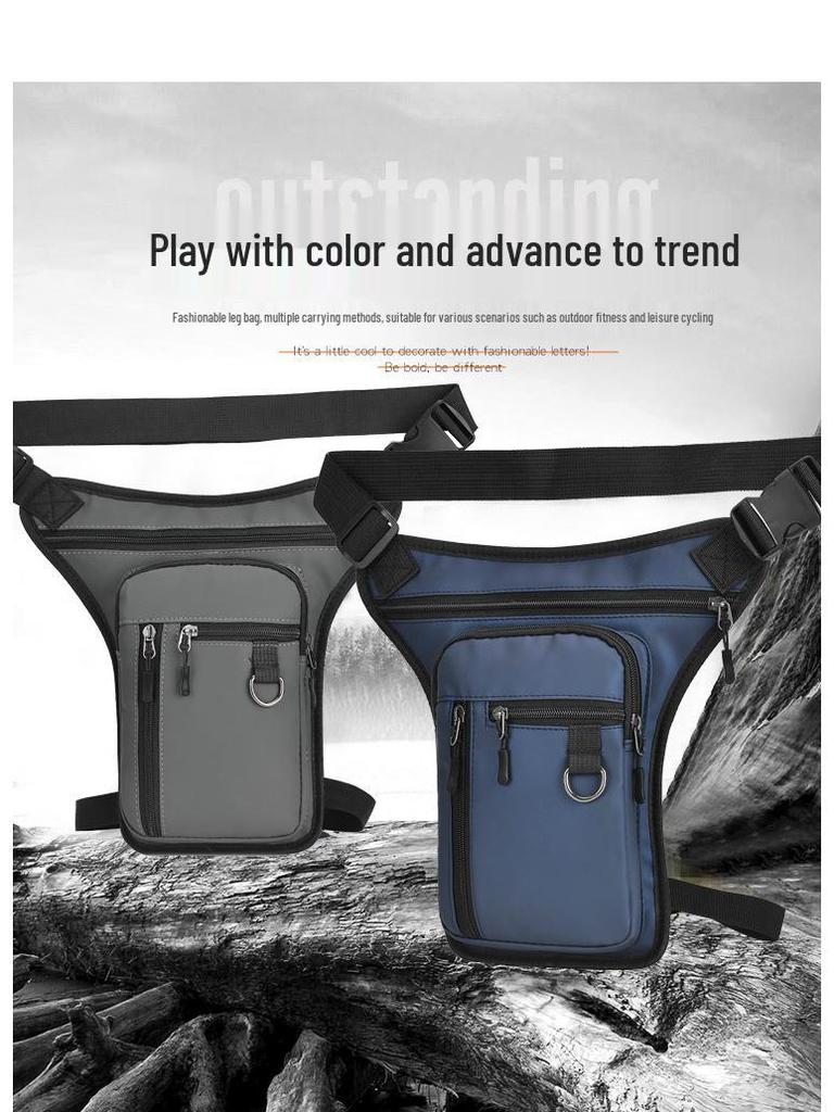 Men's Multifunctional Waterproof Crossbody Waist & Leg Bag for Outdoor Sports