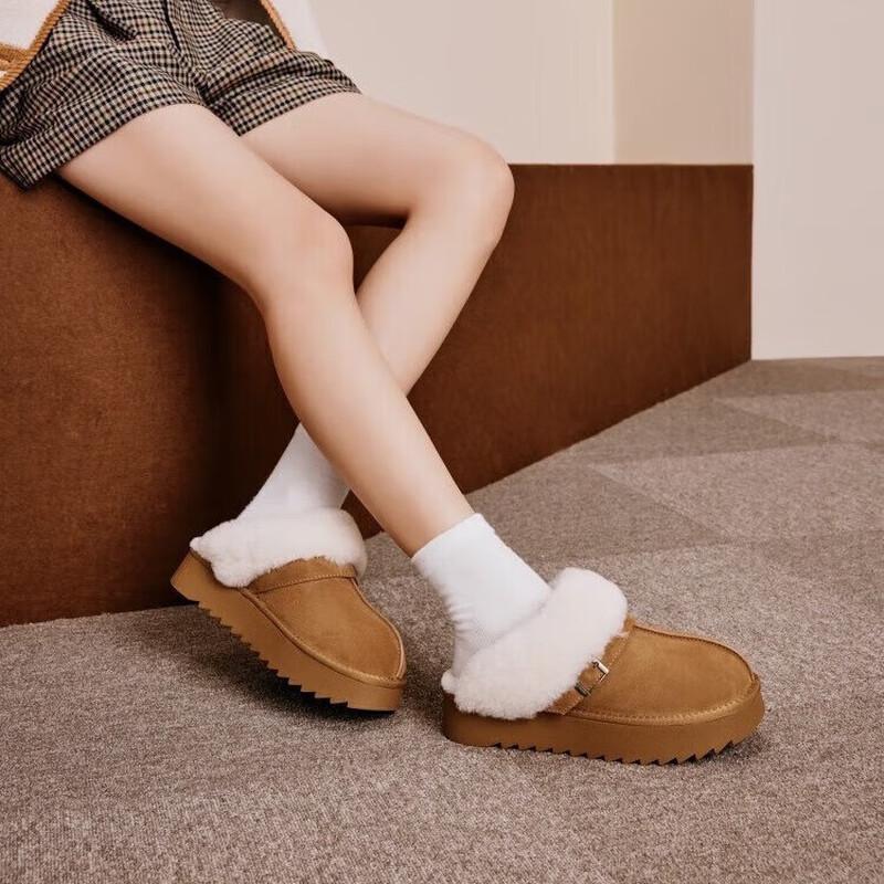 Women s Thick-Soled Plush Warm Slippers 40